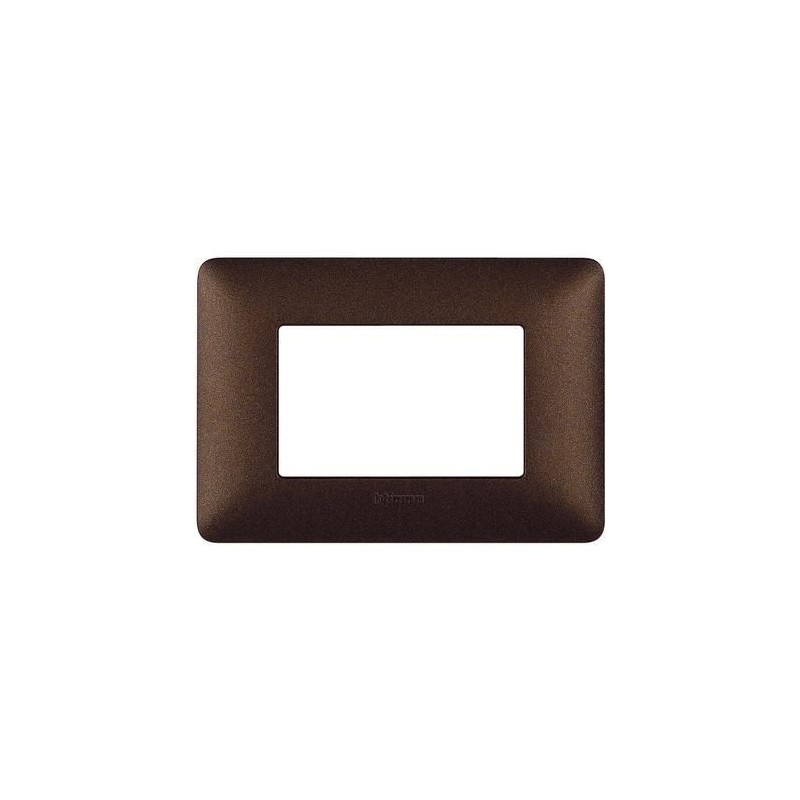 Placca Matix 3 Moduli Marrone Caffe BTICINO AM4803TGG Placca Matix 3 Moduli Marrone Caffe BTICINO AM4803TGG