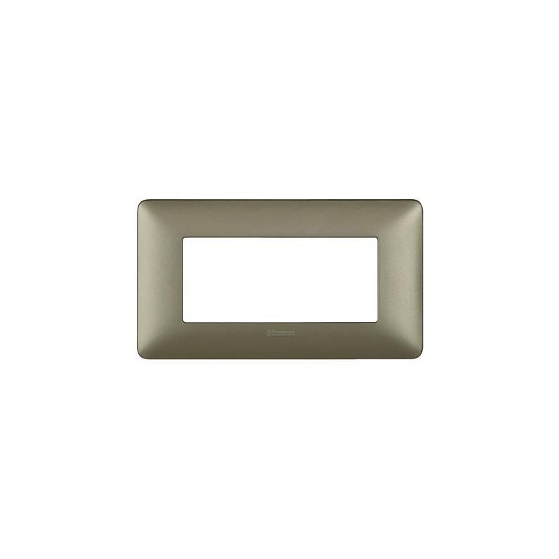 Placca Matix 4 Moduli Titanium BTICINO AM4804MTA Placca Matix 4 Moduli Titanium BTICINO AM4804MTA