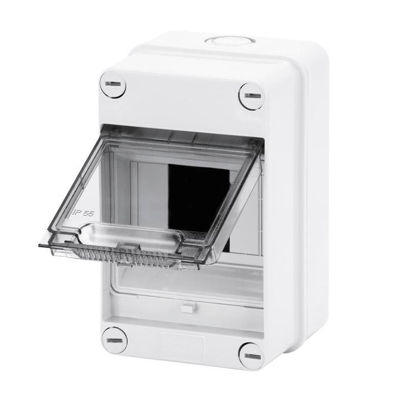 Centralino da esterno 4 moduli IP55 GEWISS GW40001 Centralino da esterno 4 moduli IP55 GEWISS GW40001
