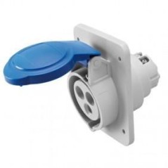 Presa fissa incasso 2P+T 16A IP44 blu 220V GEWISS GW62205H