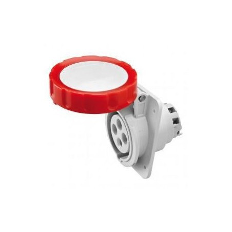 Presa fissa da incasso 3P+T 32A IP67 rossa 380V GEWISS GW62242H