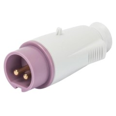 Spina mobile 2P 16A IP44 viola 24V GEWISS GW60064