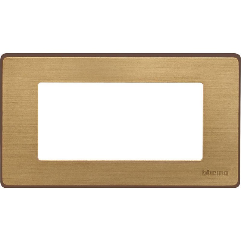 Placca Magic TT Bronzo 4 Posti BTICINO 504/4A/BR Placca Magic TT Bronzo 4 Posti BTICINO 504/4A/BR