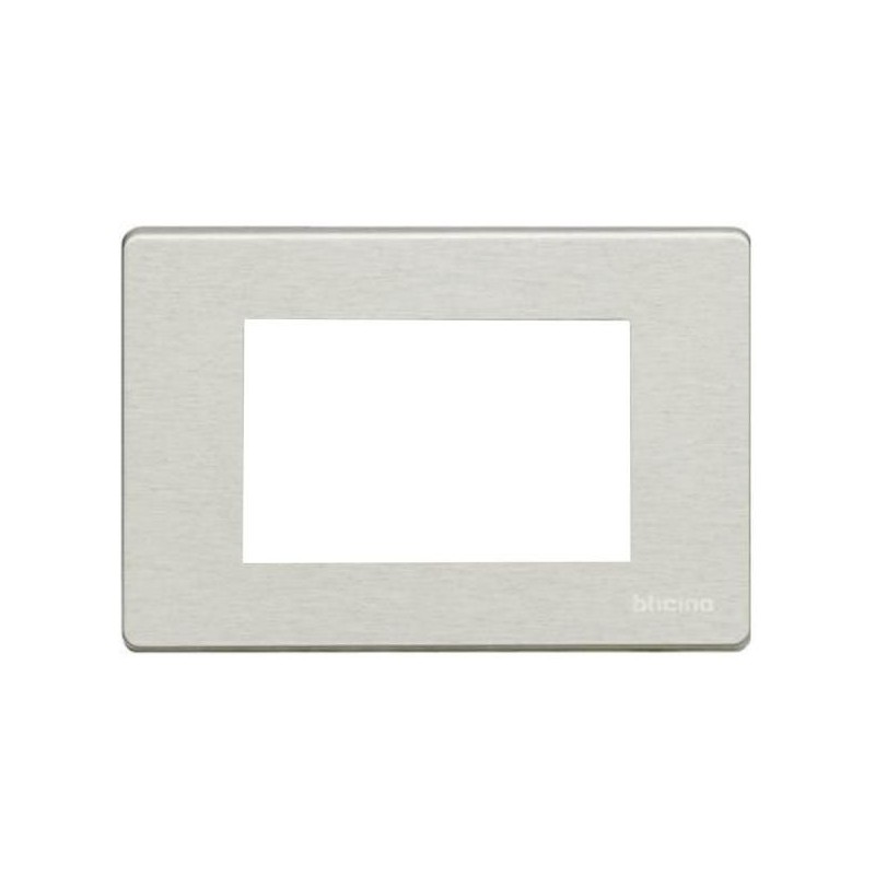 Placca Magic TT Alluminio 3 Posti BTICINO 503/3A/AL Placca Magic TT Alluminio 3 Posti BTICINO 503/3A/AL