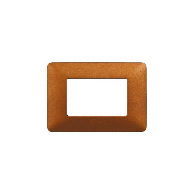 Placca Matix 3 Moduli Rosso Terra BTICINO AM4803TRT Placca Matix 3 Moduli Rosso Terra BTICINO AM4803TRT