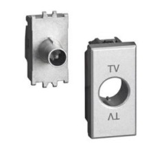 Presa Tv e Sat Axolute Passante 14db Connettore Maschio BTICINO HC4202P