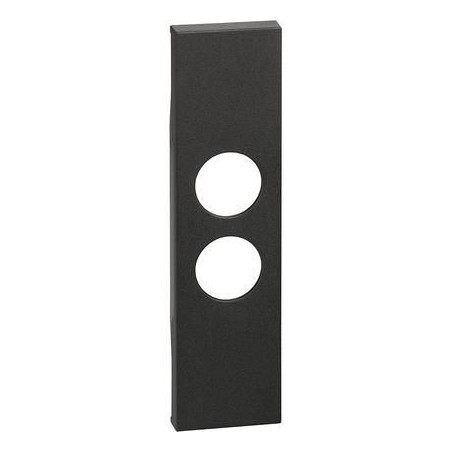 Cover Living Now per presa TV-SAT 1 modulo nera BTICINO KG09