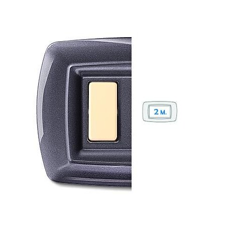 Tondo' Placca 2 Moduli Alluminio Notte ELETTROCANALI ECL2592AN