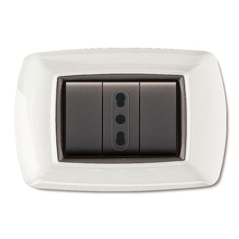 Placca My Life 3 Moduli Bianca ELETTROCANALI ECL2983WH Placca My Life 3 Moduli Bianca ELETTROCANALI ECL2983WH
