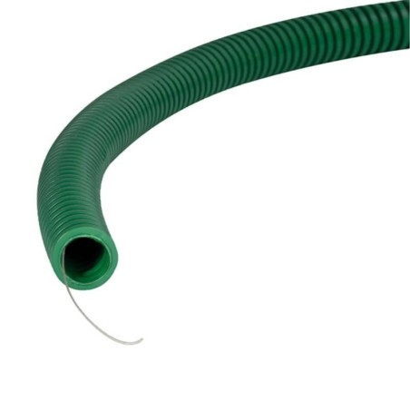Tubo Corrugato Verde con Tirafilo Diamentro 25mm 50 Metri ELETTROCANALI ECTC1525TVE