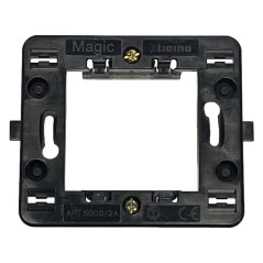 Supporto Magic 2 posti per scatola tonda BTICINO 500S/2A Supporto Magic 2 posti per scatola tonda BTICINO 500S/2A