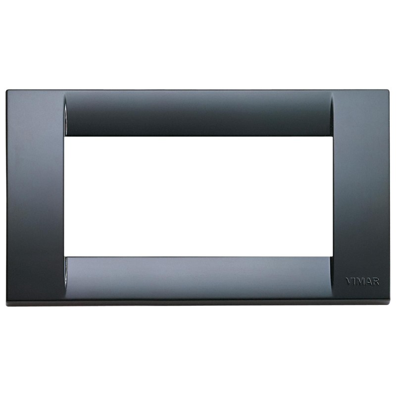 Placca 4 moduli tecnopolimero grigio grafite Idea VIMAR 16744.15 Placca 4 moduli tecnopolimero grigio grafite Idea VIMAR 16744.15