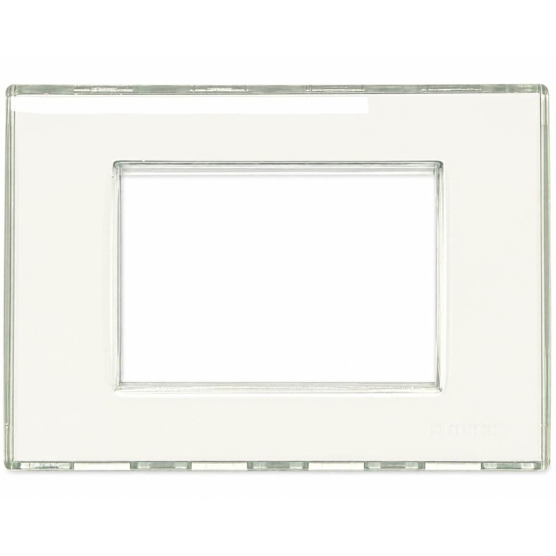 Placca 3 Moduli Quadra Livinglight Kristal BTICINO N4803KR Placca 3 Moduli Quadra Livinglight Kristal BTICINO N4803KR