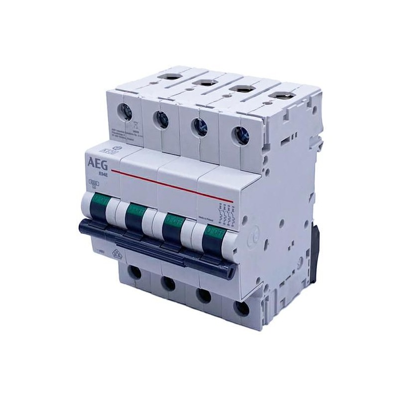 INTERRUTTORE MAGNETOTERMICO AEG 10A 4P 4.5KA 4 MODULI 552663 INTERRUTTORE MAGNETOTERMICO AEG 10A 4P 4.5KA 4 MODULI 552663