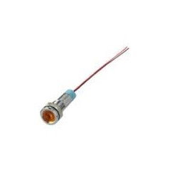 SEGNALATORE LUMINOSO METALLICO LED 12V GIALLO KONELCO GBC 25416005