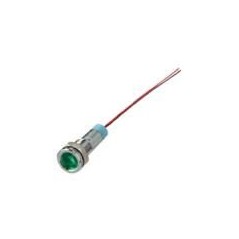 SEGNALATORE LUMINOSO METALLICO LED 12V VERDE KONELCO GBC 25416010