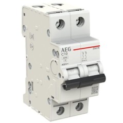 Interruttore Magnetotermico 10A 1P+N 4,5KA 2 Moduli AEG EN41NC10