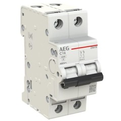 Interruttore Magnetotermico 16A 1P+N 4,5KA 2 Moduli AEG EN41NC16
