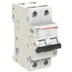 Interruttore Magnetotermico 40A 1P+N 4,5KA 2 Moduli AEG EN41NC40
