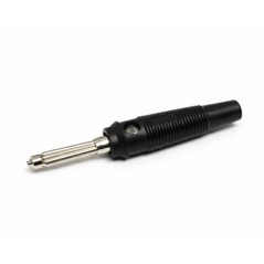 Spina Banana Diametro 4mm Gommata Nera KONELCO GBC 18501812