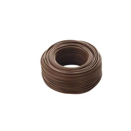 CAVO UNIPOLARE FLESSIBILE 10MM MARRONE FS17 1MT