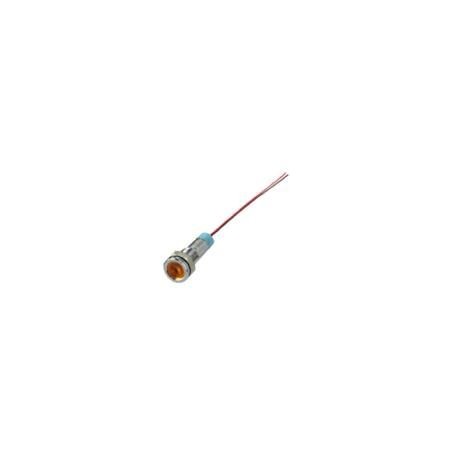 SEGNALATORE LUMINOSO METALLICO LED 12V GIALLO KONELCO GBC 25416005