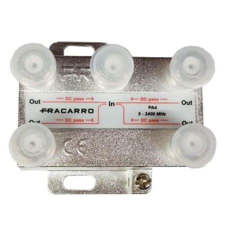 Partitore Verticale PA4 a 4 vie con Connettore F FRACARRO 280702