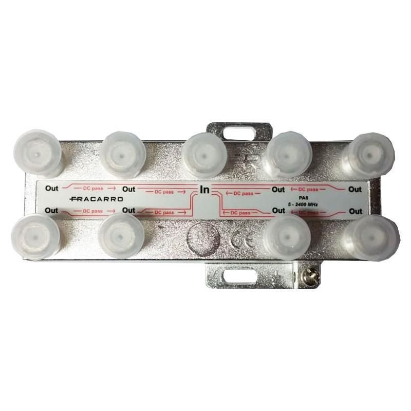 Partitore Verticale PA8 a 8 vie con Connettore F FRACARRO 280705 Partitore Verticale PA8 a 8 vie con Connettore F FRACARRO 280705