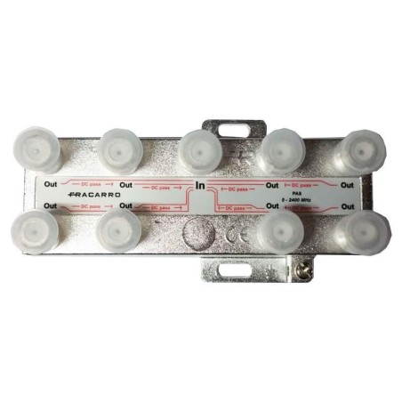 Partitore Verticale PA8 a 8 vie con Connettore F FRACARRO 280705
