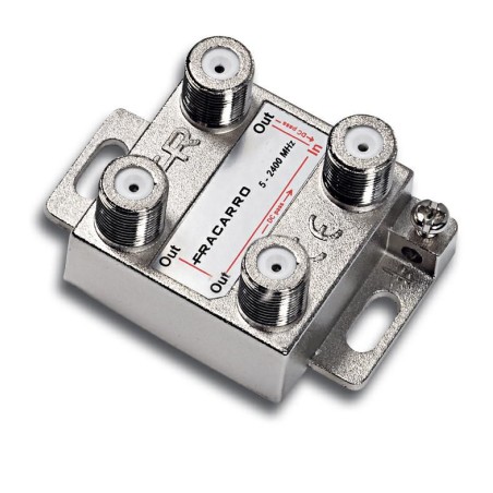Derivatore Verticale DE2-10 a 2 Vie Attenuazione 10DB con Connettore F FRACARRO 280714