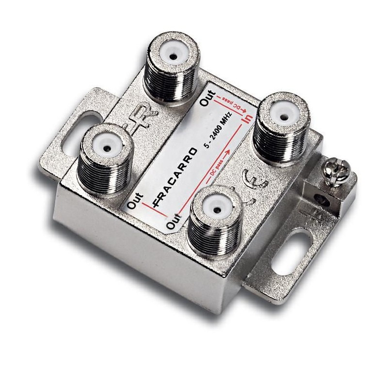 Derivatore Verticale DE2-18 a 2 Vie Attenuazione 18DB con Connettore F FRACARRO 280716 Derivatore Verticale DE2-18 a 2 Vie Attenuazione 18DB con Connettore F FRACARRO 280716