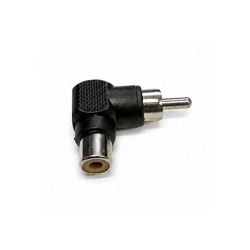 Adattatore Spina RCA Presa RCA 90° Nero KONELCO GBC 29133300