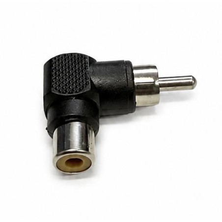 Adattatore Spina RCA Presa RCA 90° Nero KONELCO GBC 29133300