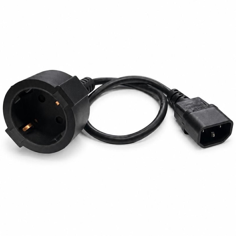 Cavo Alimentazione Spina IEC C14 Presa Schuko 40cm KONELCO GBC 14218005