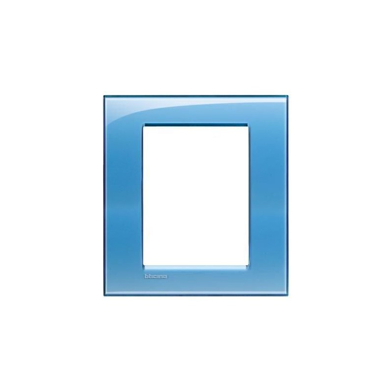 Placca Bticino LivingLight Quadra 3+3 Moduli Azzurro Deep LNA4826AD Placca Bticino LivingLight Quadra 3+3 Moduli Azzurro Deep LNA4826AD
