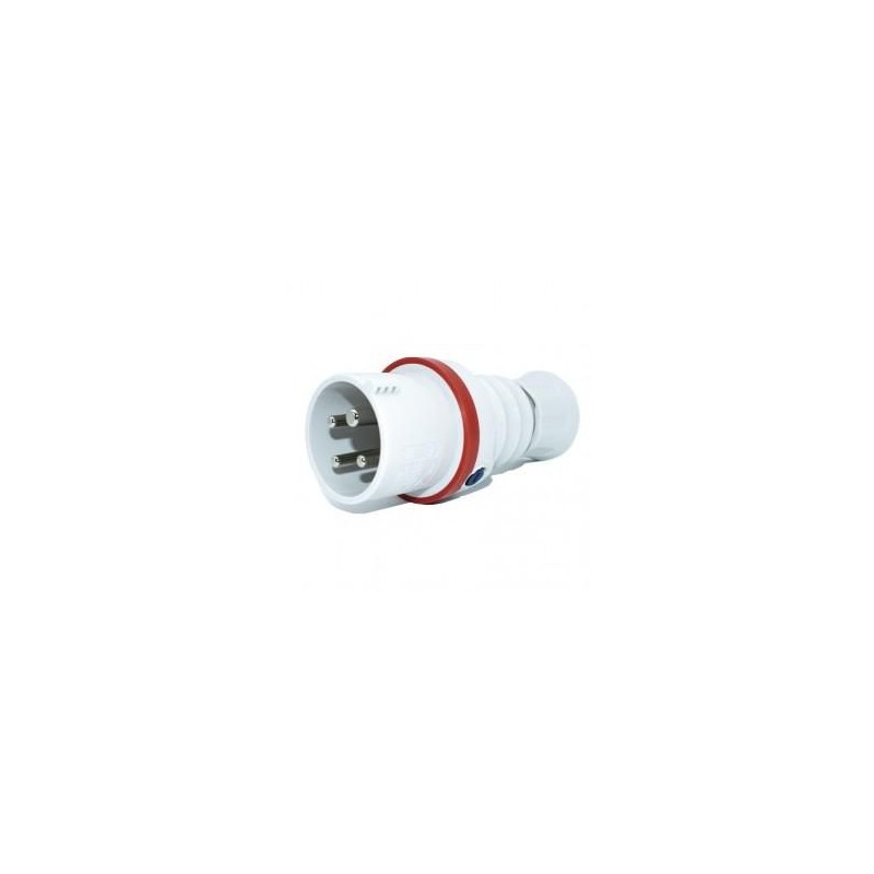 Spina mobile 3P+T 16A IP44 rossa 380V GEWISS GW60008H Spina mobile 3P+T 16A IP44 rossa 380V GEWISS GW60008H