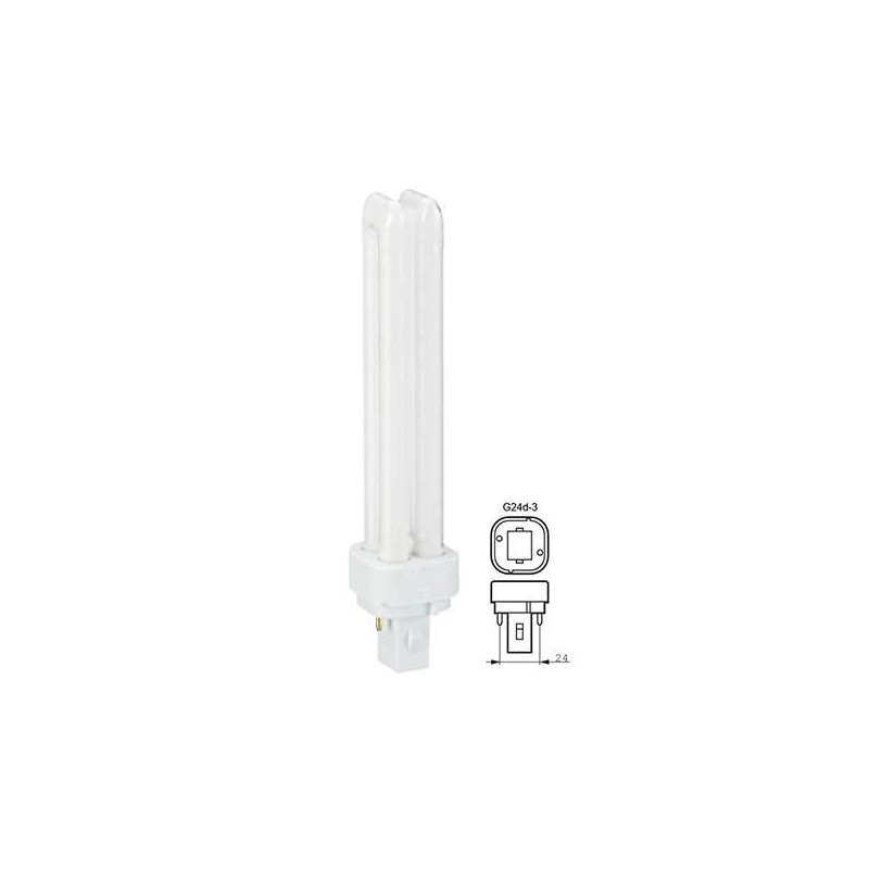 Lampada Fluorescente Compatta 26W 3000K G24d-3 RADIUM Lampada Fluorescente Compatta 26W 3000K G24d-3 RADIUM