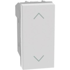 Pulsante doppio interbloccato per tapparelle bianco MatixGO BTICINO JW4037N