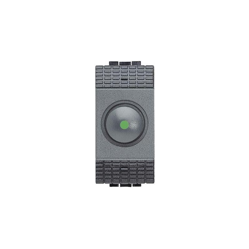 Dimmer a manopola per carichi resistivi con deviatore Livinglight Antracite BTICINO L4402 Dimmer a manopola per carichi resistivi con deviatore Livinglight Antracite BTICINO L4402