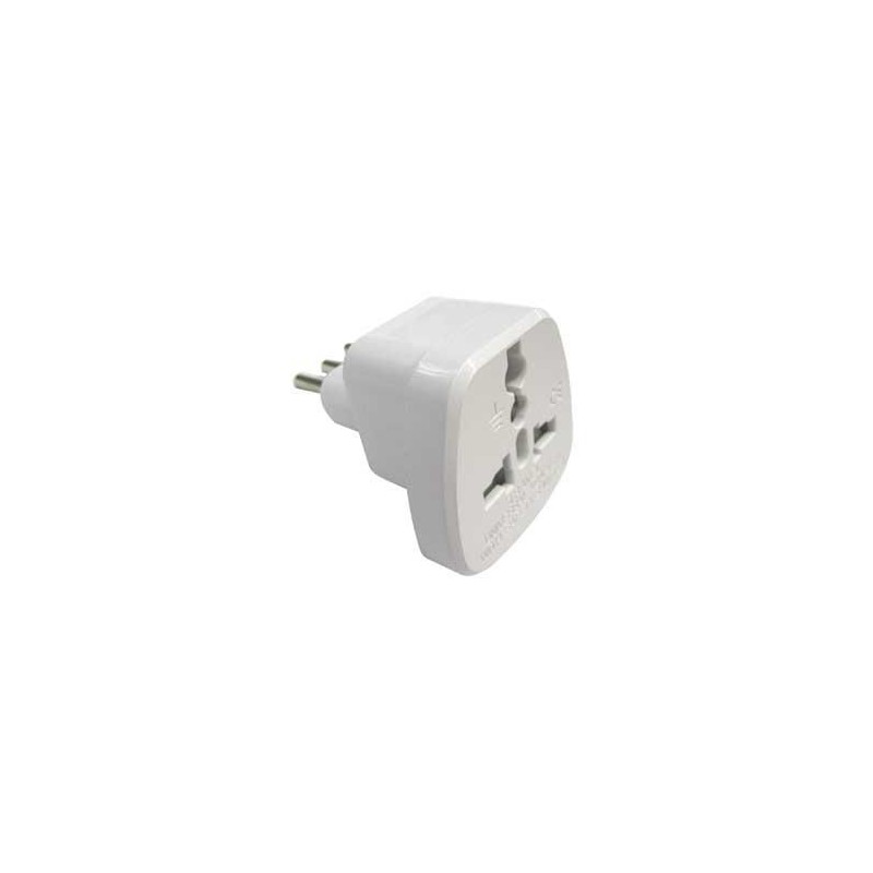 Adattatore Spina Italiana 2P+T 10A Presa Universale ALPHI AD/1010 Adattatore Spina Italiana 2P+T 10A Presa Universale ALPHI AD/1010