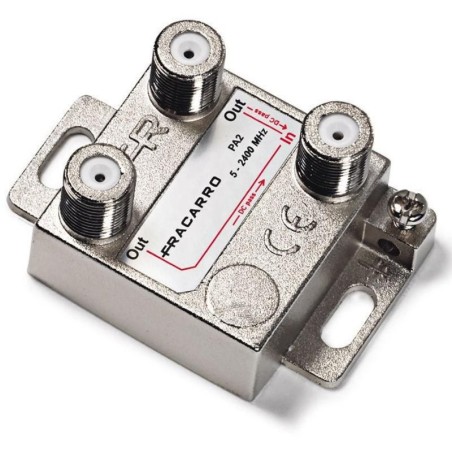 Partitore Verticale PA2 a 2 vie con Connettore F FRACARRO 280701