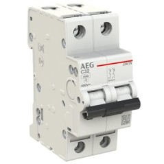 Interruttore Magnetotermico 32A 1P+N 4,5KA 2 Moduli AEG EN41NC32