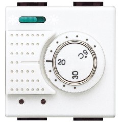 Termostato Riscaldamento e Condizionamento Elettronico LivingLight Bianco BTICINO N4442
