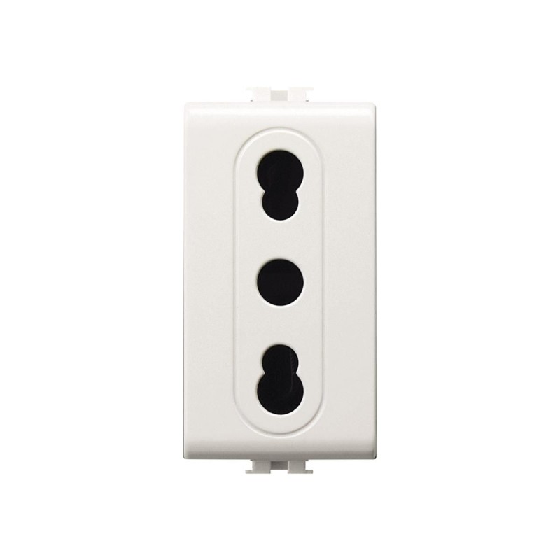 Presa Bipasso 16A Easy Compatibile Bticino Matix ELETTROCANALI ECSE8080 Presa Bipasso 16A Easy Compatibile Bticino Matix ELETTROCANALI ECSE8080