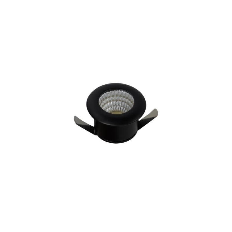 Mini Spotlight LED Nero 3W 3000K 310lm 230V IPERLUX IP3SCBW Mini Spotlight LED Nero 3W 3000K 310lm 230V IPERLUX IP3SCBW