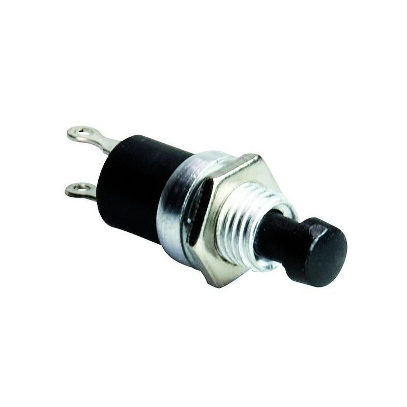 Pulsantino Tondo Nero N.A 1A 125Vac LIFE 34.00949