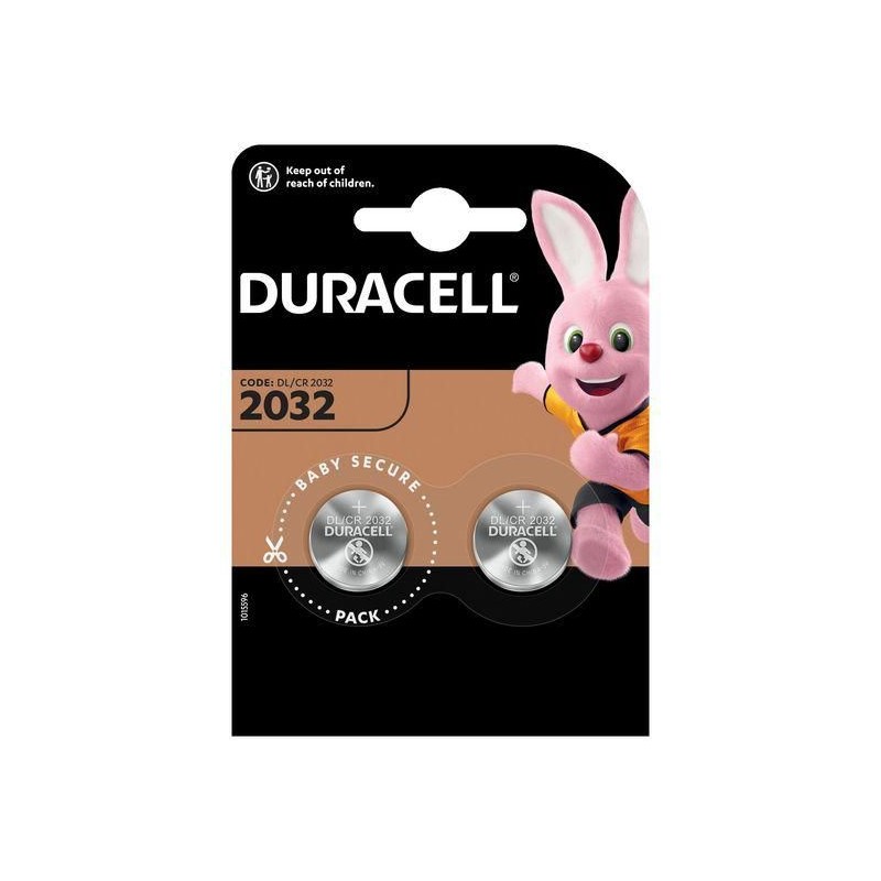 2 BATTERIE AL LITIO 3V DURACELL CR2032 2 BATTERIE AL LITIO 3V DURACELL CR2032