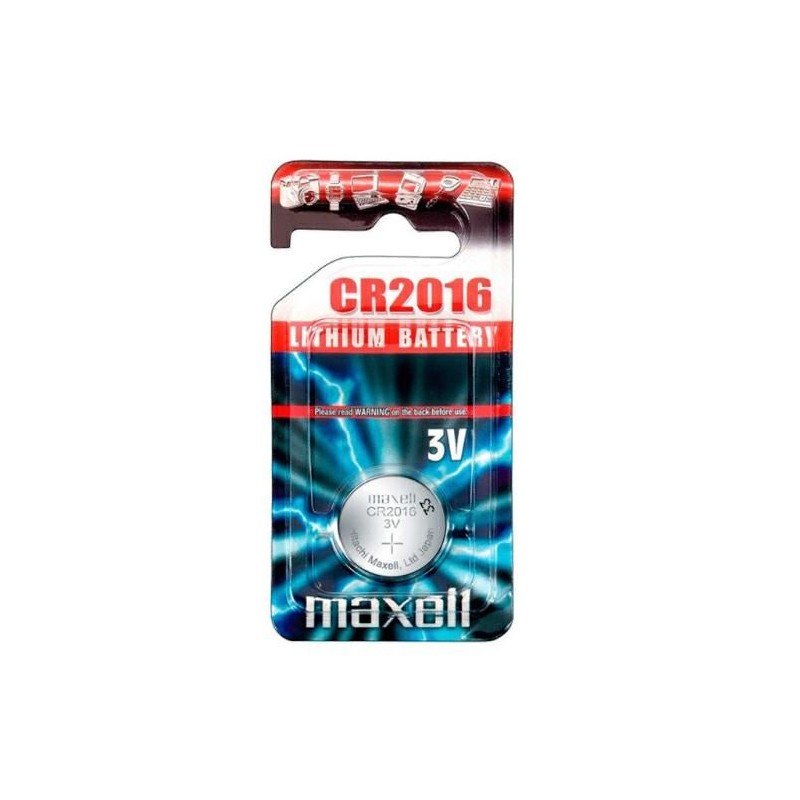 BATTERIA AL LITIO 3V MAXELL CR2016 BATTERIA AL LITIO 3V MAXELL CR2016