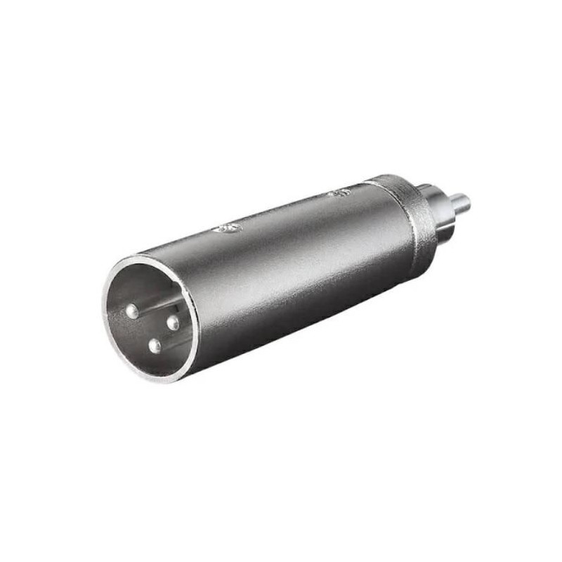 Adattatore microfonico XLR Spina 3 poli a spina RCA MELCHIONI 433329787 Adattatore microfonico XLR Spina 3 poli a spina RCA MELCHIONI 433329787