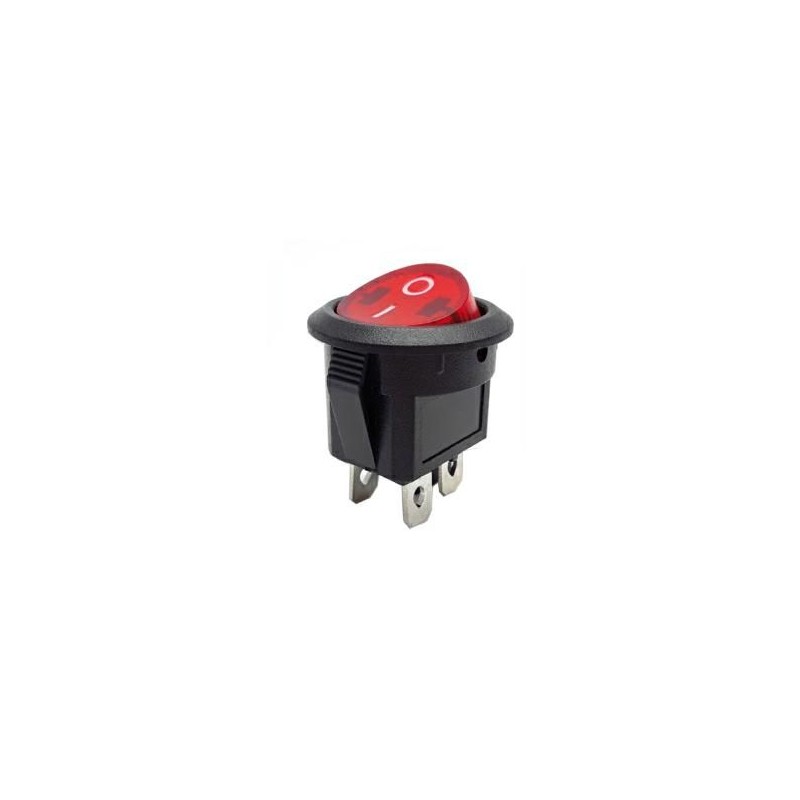 Interruttore bipolare a bilancere luminoso rosso 230V On-Off KONELCO GBC 24234072 Interruttore bipolare a bilancere luminoso rosso 230V On-Off KONELCO GBC 24234072